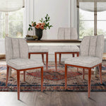 Leather Upholstered Armless Dining Chair