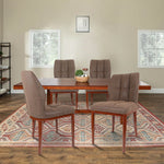 Leather Upholstered Armless Dining Chair