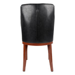 Leather Upholstered Armless Dining Chair