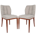 Leather Upholstered Armless Dining Chair