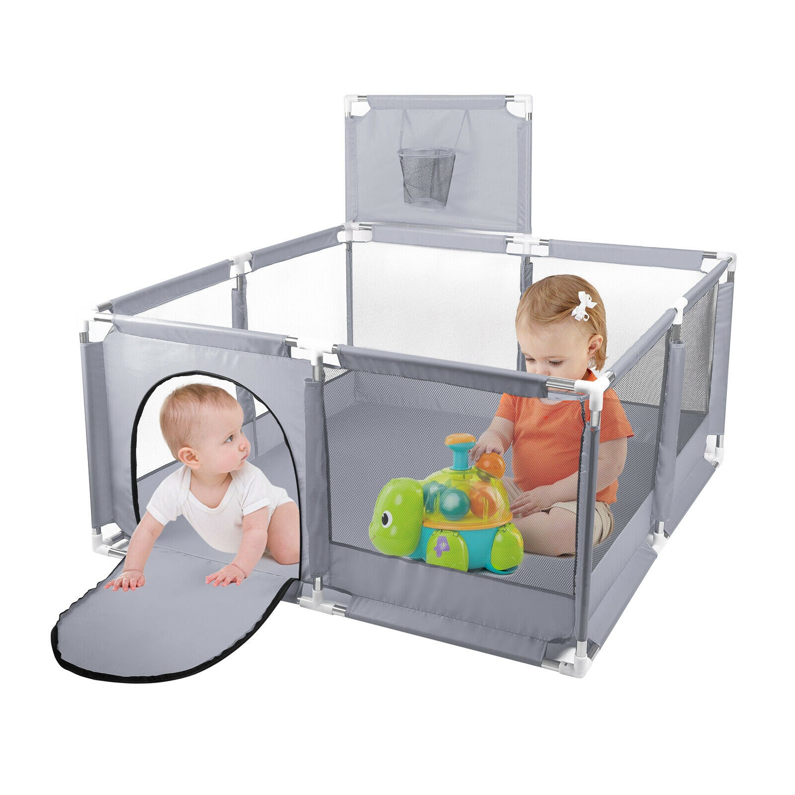 50"x50" Foldable Baby Kids Playpen Infant Play Yard Tent