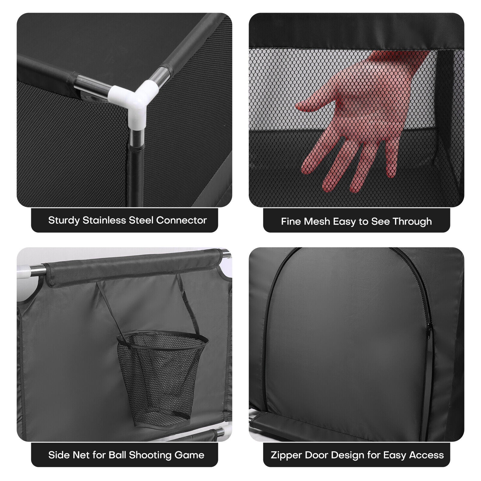 50"x50" Foldable Baby Kids Playpen Infant Play Yard Tent