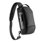 Anti Theft Sling Bag Chest Bag Crossbody Backpack w/ USB Charge Port