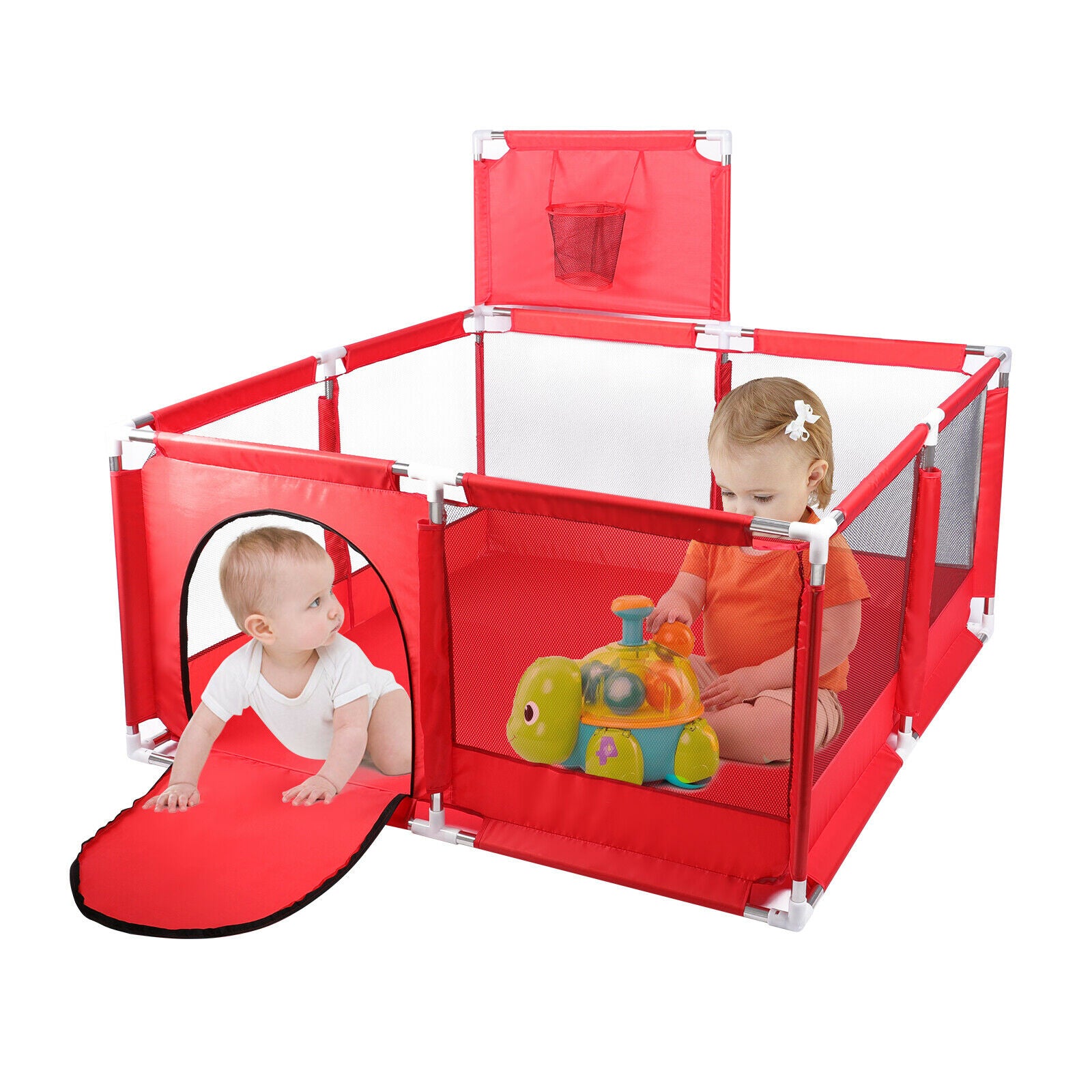 50"x50" Foldable Baby Kids Playpen Infant Play Yard Tent