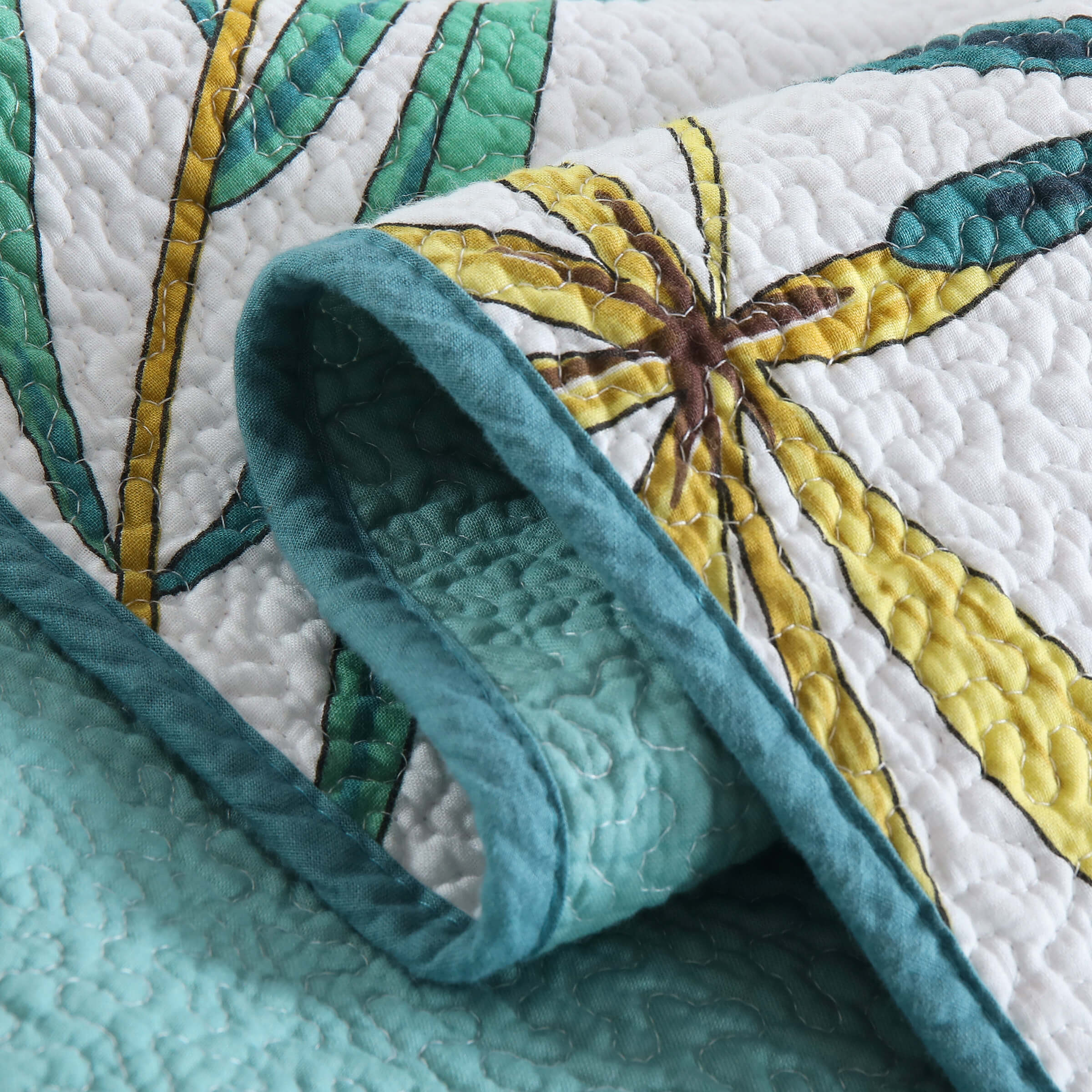 Clearance Cotton Quilt Set Reversible Bedspread Lightweight for All Season, Queen Size