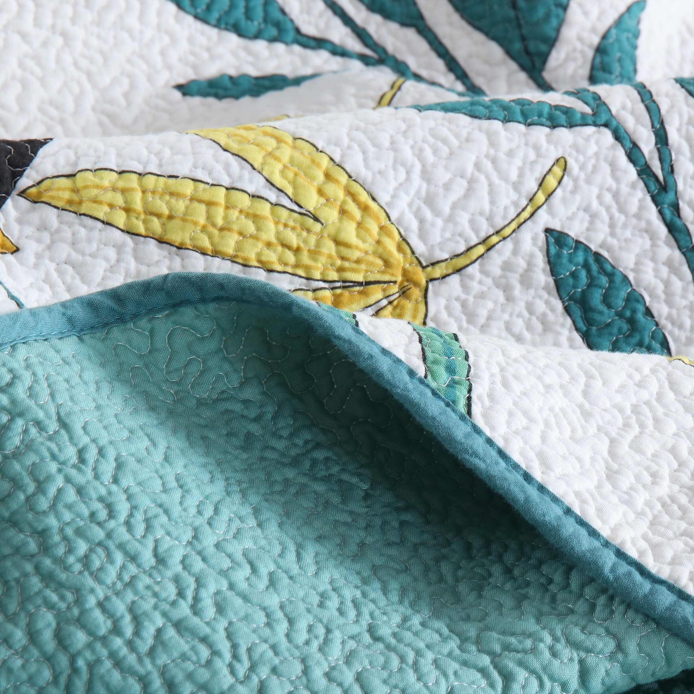 Clearance Cotton Quilt Set Reversible Bedspread Lightweight for All Season, Queen Size