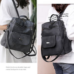 Leather Backpack Purse for Women Vintage Fashion Travel Backpack Shoulder Bag