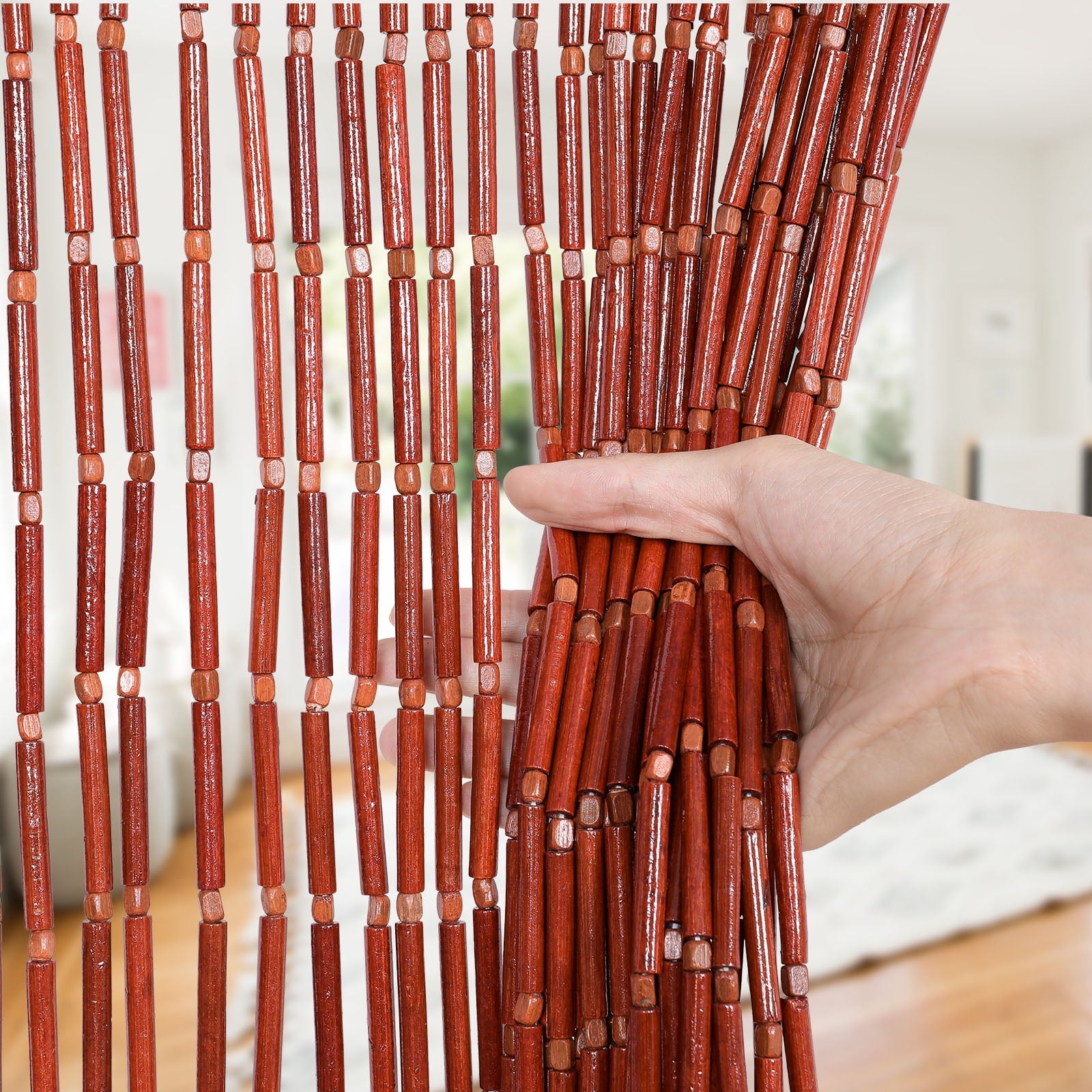 Bamboo Bead Door Curtain Handmade Beaded Curtain