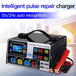 Car Battery Charger 12/24V 9A 220W Automatic Pulse Repair Stater