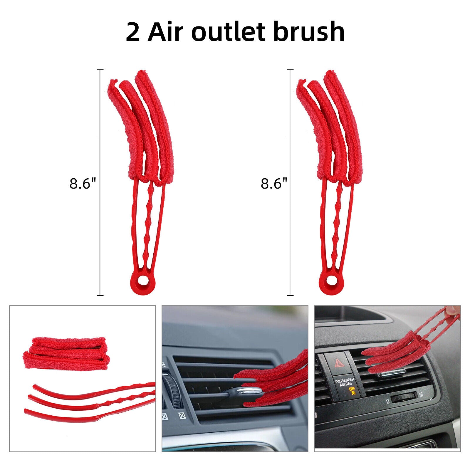 Car Cleaning Kit Auto Detailing Drill Brush Set Interior Exterior Engine Wheel