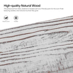 26in Coat Hooks Wall Mount with Shelf Rustic Wood Coat Rack with 5 Dual Metal Hooks