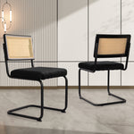 Dining Chairs Set of 2 Velvet Upholstered Kitchen Chairs