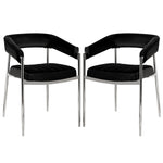 Set of 2 Kitchen Dining Chairs with Arms