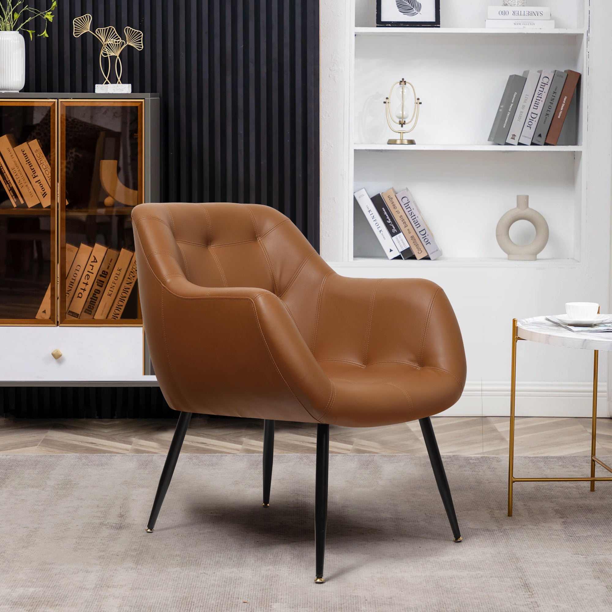 PU Leather Accent Chair