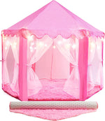 Princess Tent with star lights and rug