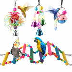 Showing of 10Pcs Bird Parrot Cage Hanging Toys