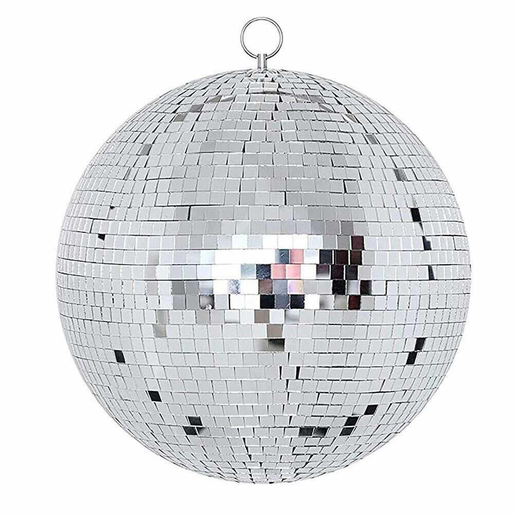Large 10" Mirror Glass Disco Ball Home Party Lighting