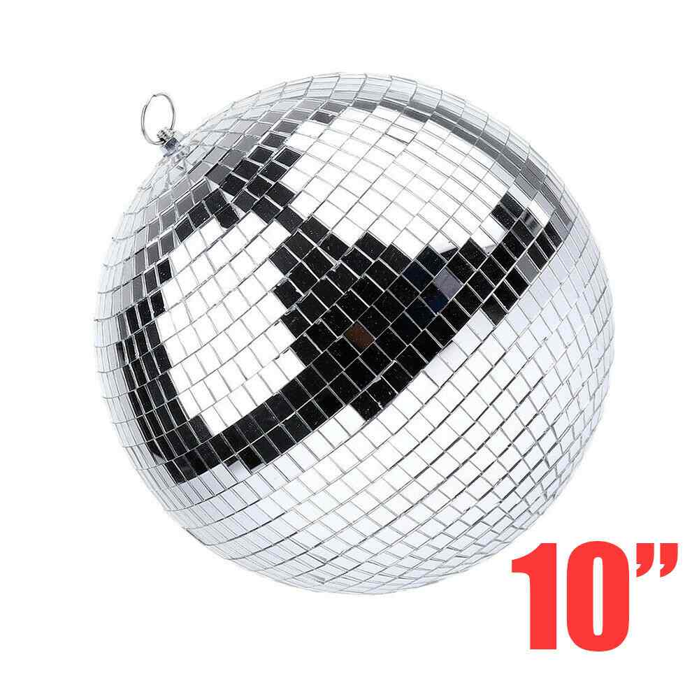 Size of 10" Mirror Glass Disco Ball Home Party Lighting