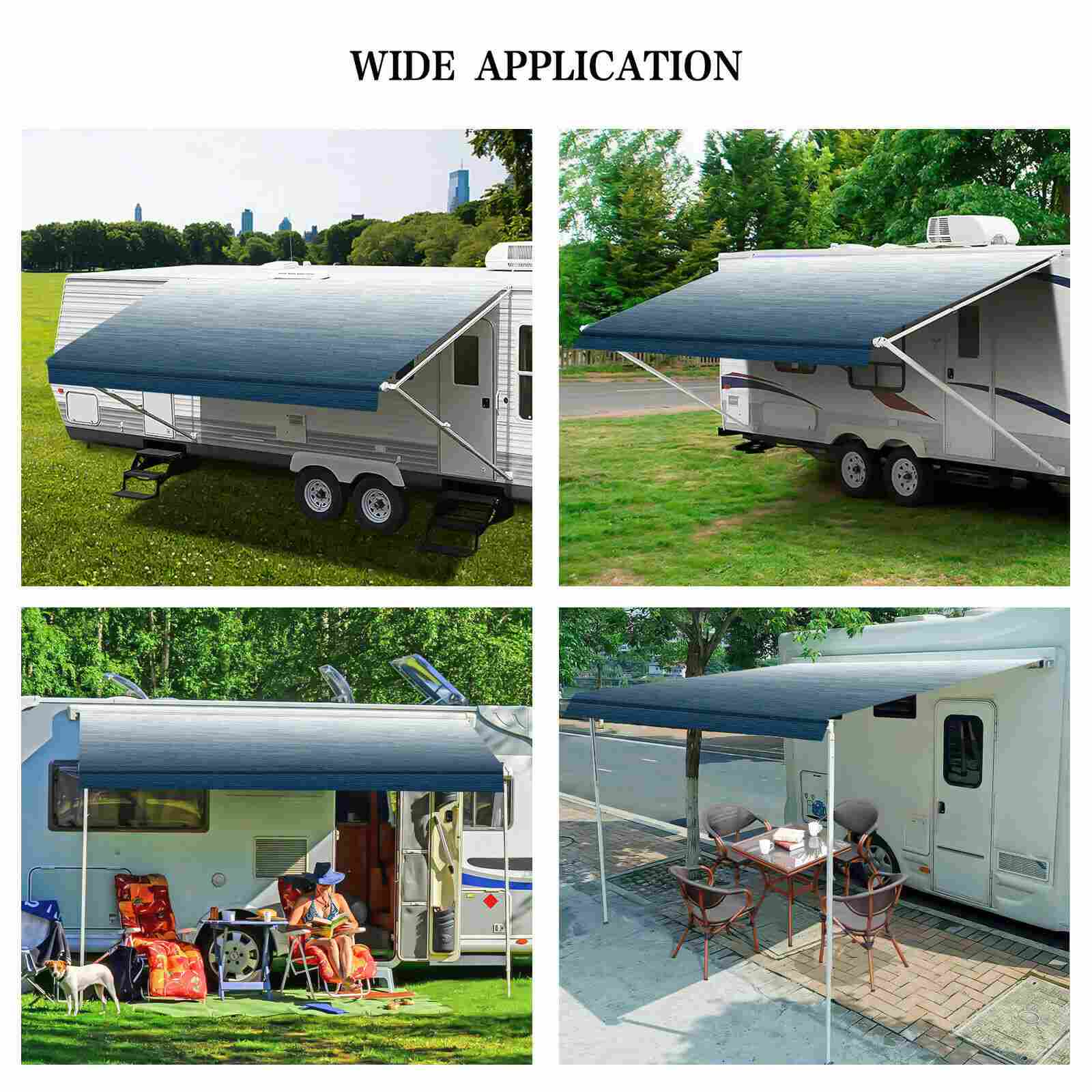 usage of 12-20' Vinyl Replacement RV Awning Fabric