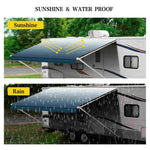 features of 12-20' Vinyl Replacement RV Awning Fabric