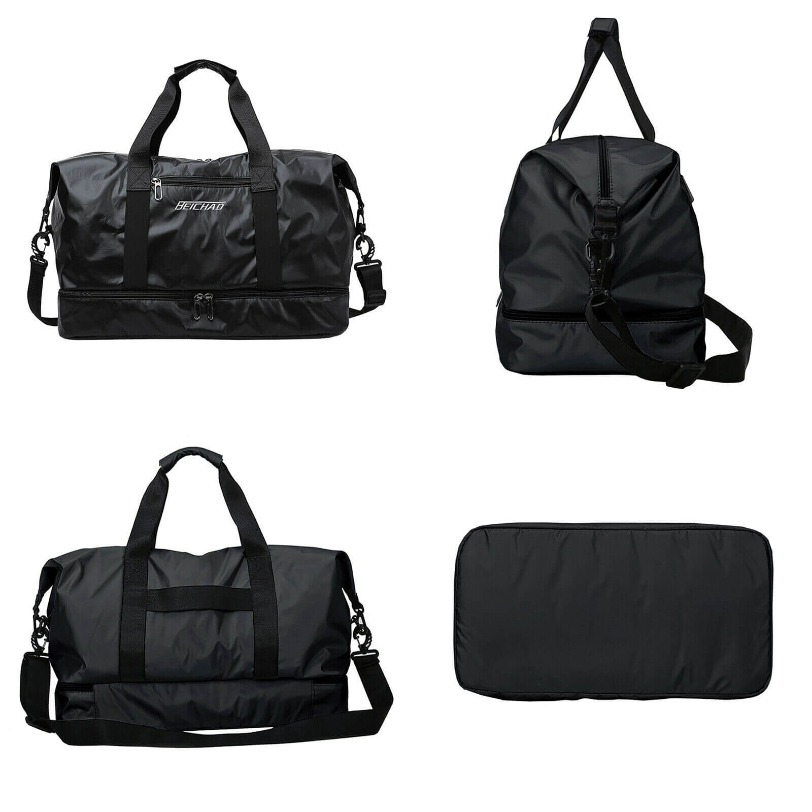 black 18" Large Travel Duffle Bag