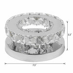 size of Luxury Crystal LED Ceiling Light