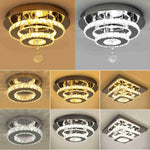 2-Tier Luxury Crystal LED Ceiling Light