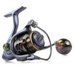 Back of 22LB 5.2:1 Metal Spinning Fishing Reel