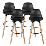 29" PU Leather Chair Bar Stools 4Pcs