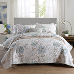 Hydrangea 3-piece quilt bedding set
