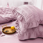 pillowcase of 3-Piece Ruffled Comforter Sets