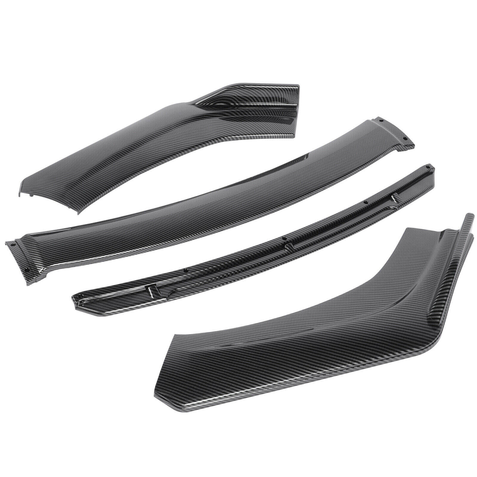 Package Includes of 3D Universal Car Front Bumper Lip Spoiler