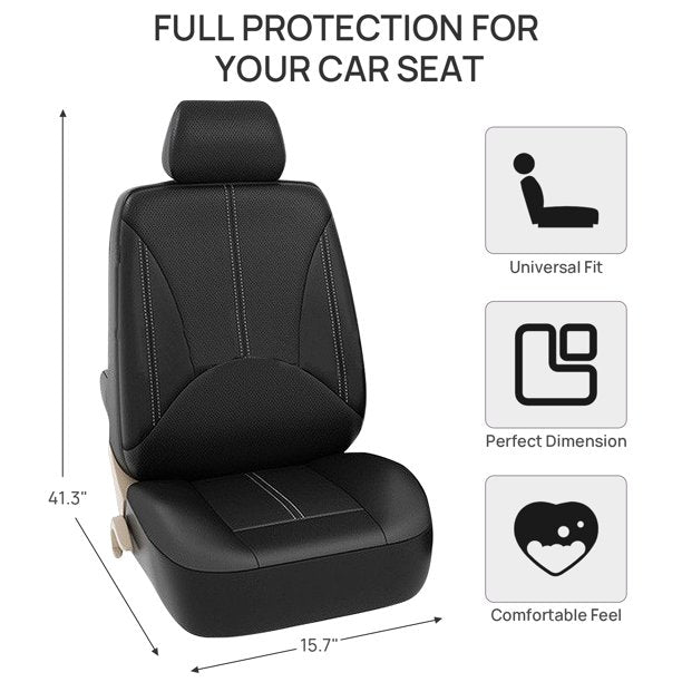 OTOEZ Universal Car Seat Cover 5 Seats Leather Full Set