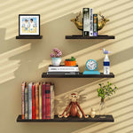 4Pc DIY Wood Floating Shelves Wall Mounted Shelf