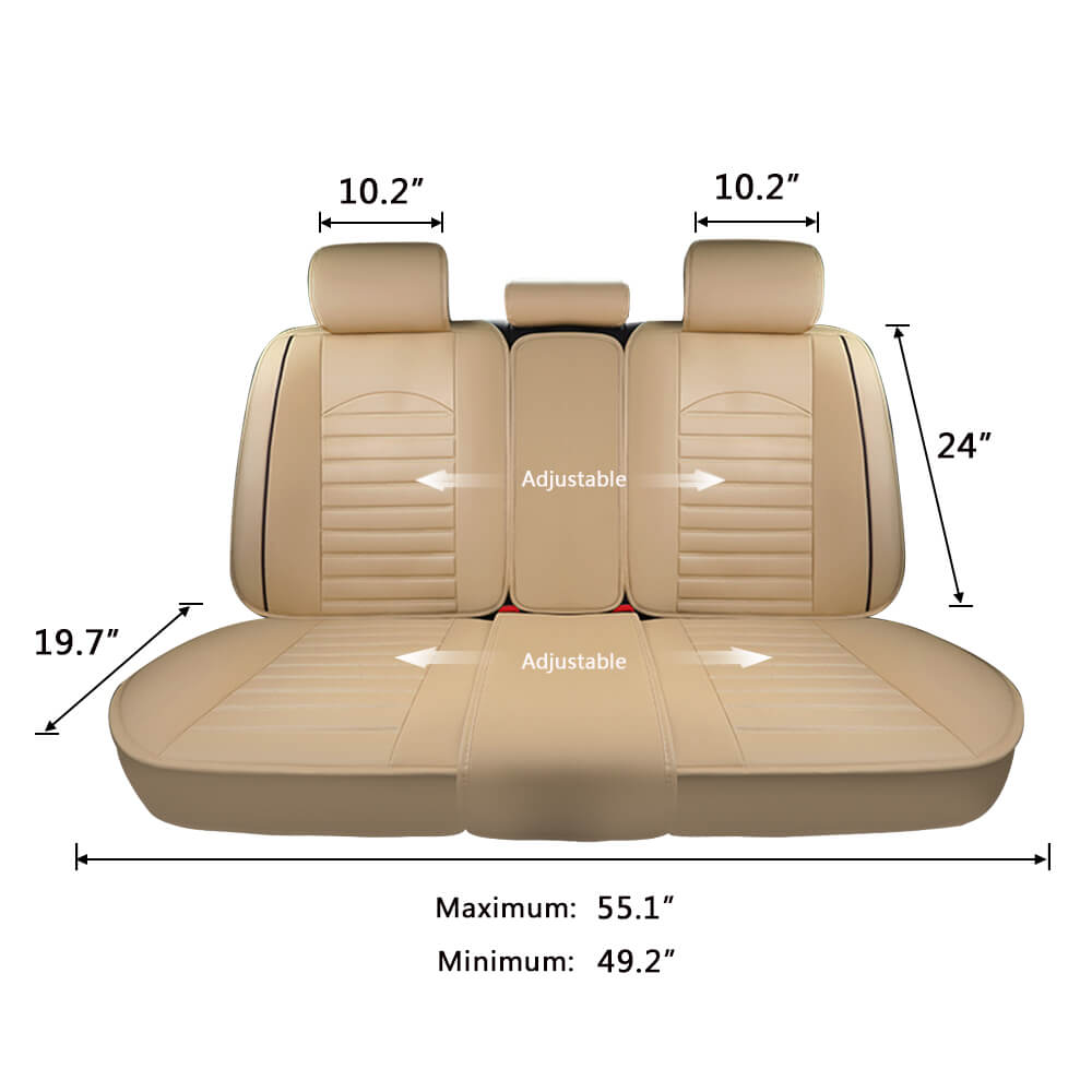 full size of 5-Seat Car Leather Seat Covers, 3D Stereo Version
