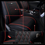 feature of 5-Seat Car Seat Cover, Luxury Leather Lattice