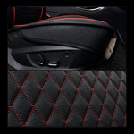 detail of 5-Seat Car Seat Cover, Luxury Leather Lattice
