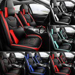 display of 5 Seat Universal Car PU Leather Seat Cover