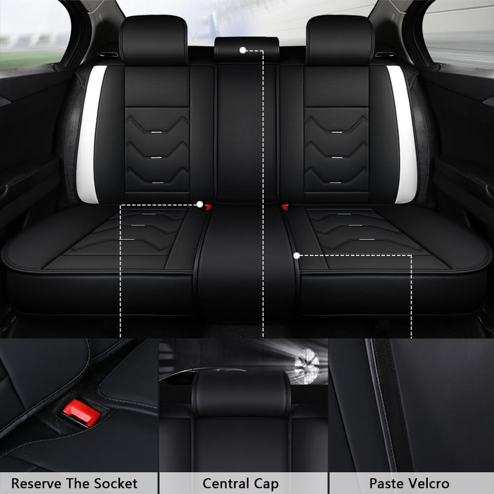 detail feature of 5 Seat Universal Car PU Leather Seat Cover