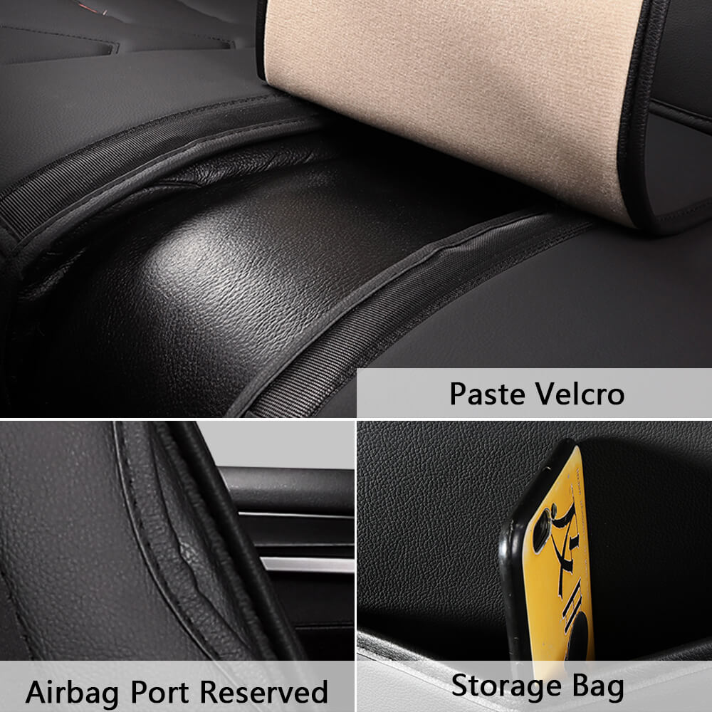 design of 5 Seat Universal Car PU Leather Seat Cover