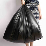 Heavy Duty Large Black Trash Bags, 45/65 Gallon