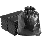 Durable 50Pcs Heavy Duty Large Black Trash Bags, 45/65 Gallon