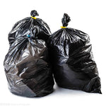 Bearable 50Pcs Heavy Duty Large Black Trash Bags, 45/65 Gallon