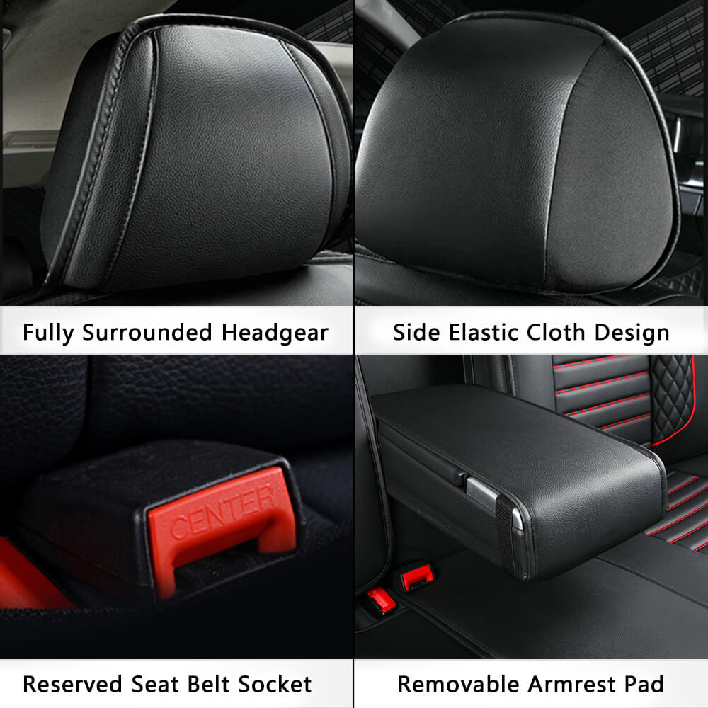 feature of 5D PU Leather Car Seat Covers