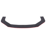 Red of 71" Universal Front Bumper Lip Trim to Fit
