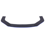 Blue of 71" Universal Front Bumper Lip Trim to Fit