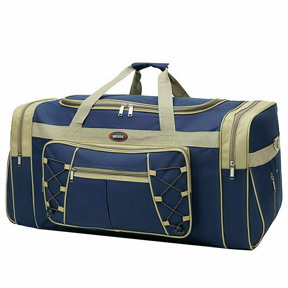 Blue 72L Waterproof Travel Sport Duffle Bag
