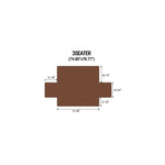 Brown Microfiber Quilted Sofa Cover