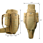 Size of 911 MOLLE Tactical Backpack Waterproof Hunting Bag