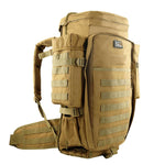 Brown 911 MOLLE Tactical Backpack Waterproof Hunting Bag